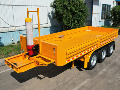 Heavy duty rear dump semi-trailer