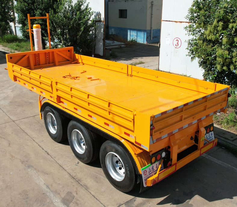 Heavy duty rear dump semi-trailer