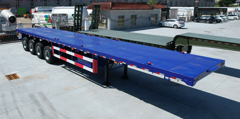 Heavy duty flatbed transport semi-trailer