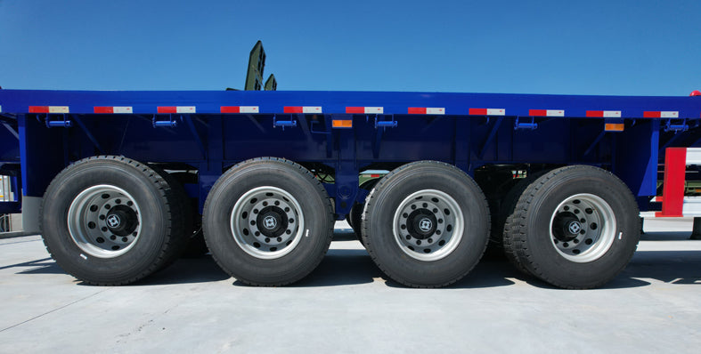 Heavy duty flatbed transport semi-trailer