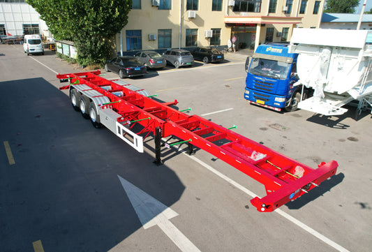 Container transport semi-trailer