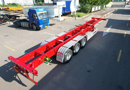 Container transport semi-trailer
