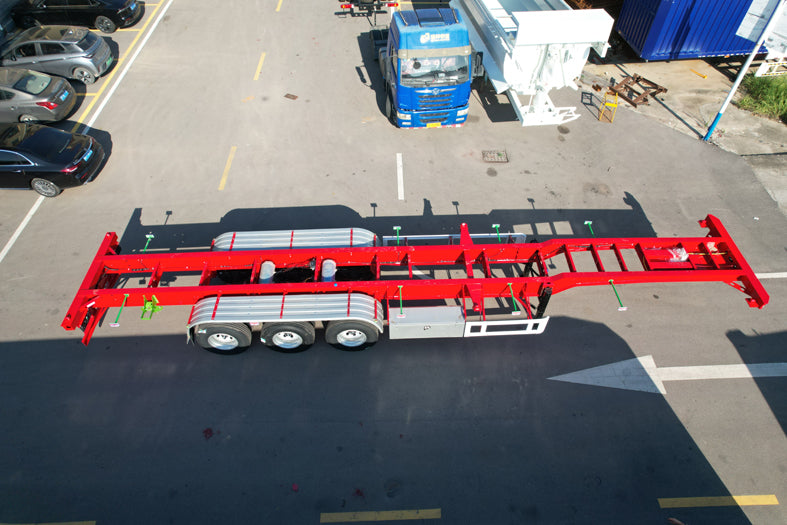 Container transport semi-trailer
