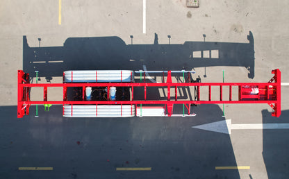 Container transport semi-trailer