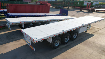 Heavy duty flatbed transport semi-trailer