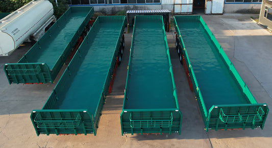 Rollover dump semi-trailer