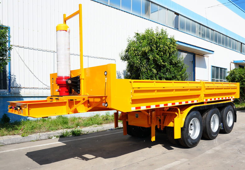 Heavy duty rear dump semi-trailer
