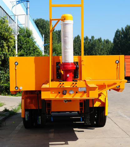 Heavy duty rear dump semi-trailer