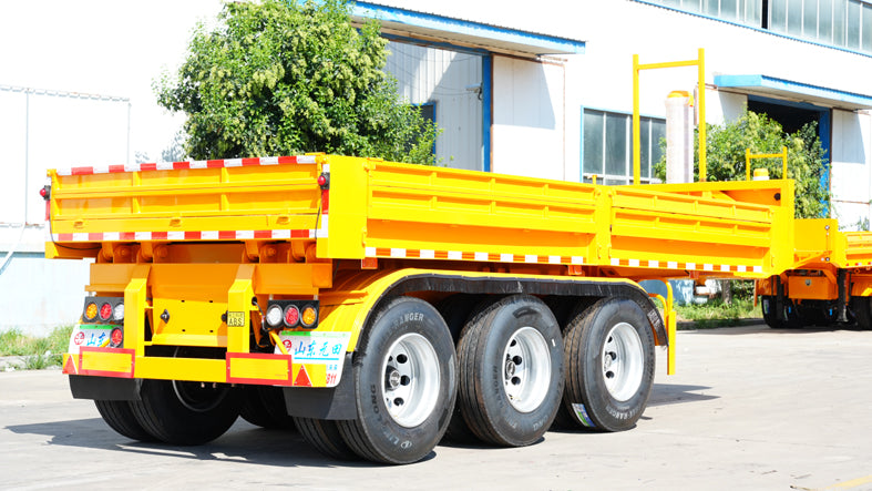 Heavy duty rear dump semi-trailer