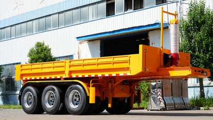 Heavy duty rear dump semi-trailer