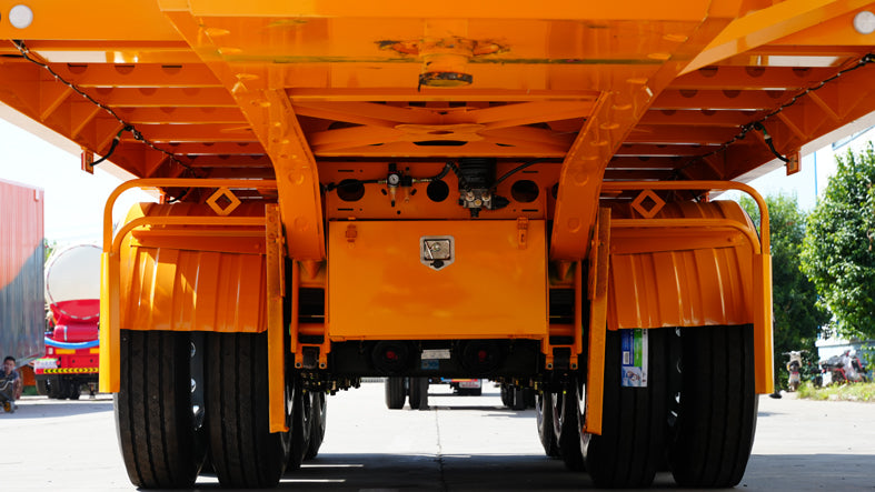 Heavy duty rear dump semi-trailer