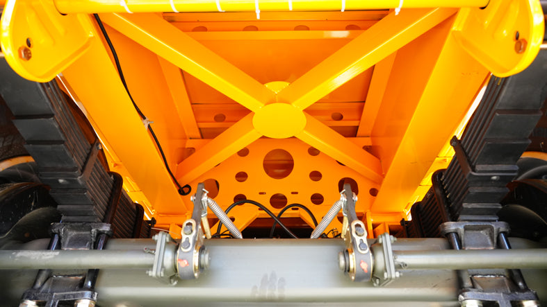 Heavy duty rear dump semi-trailer