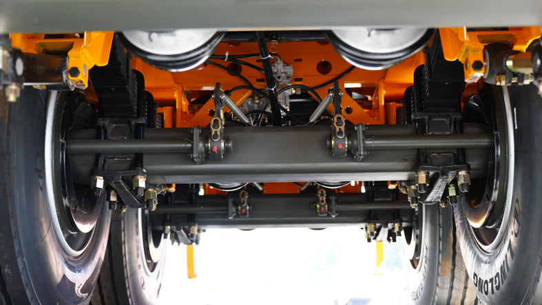 Heavy duty rear dump semi-trailer