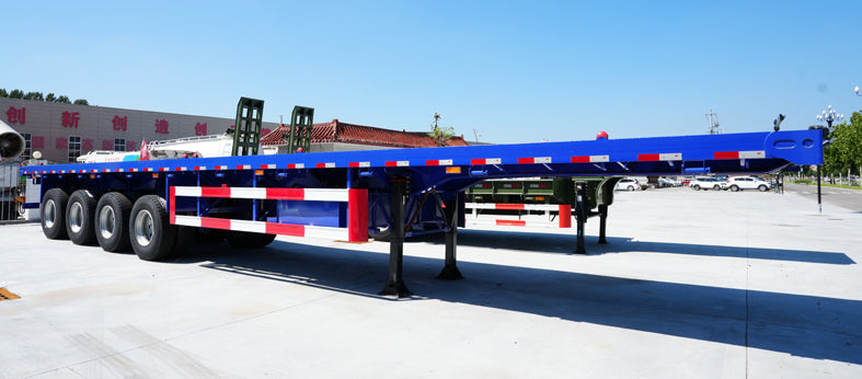 Heavy duty flatbed transport semi-trailer