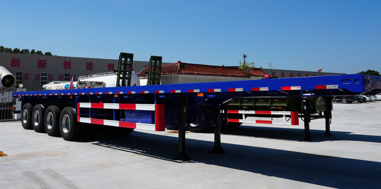 Heavy duty flatbed transport semi-trailer