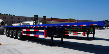 Heavy duty flatbed transport semi-trailer