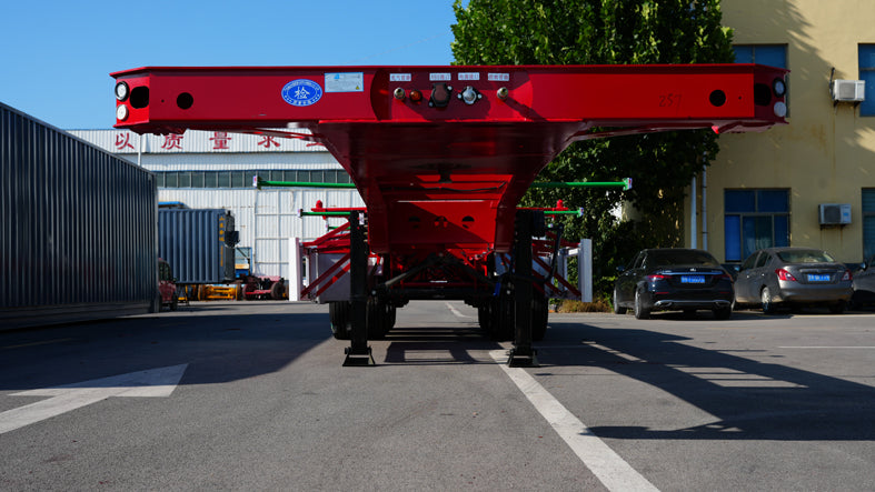 Container transport semi-trailer