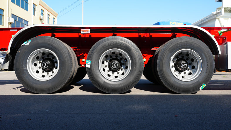 Container transport semi-trailer