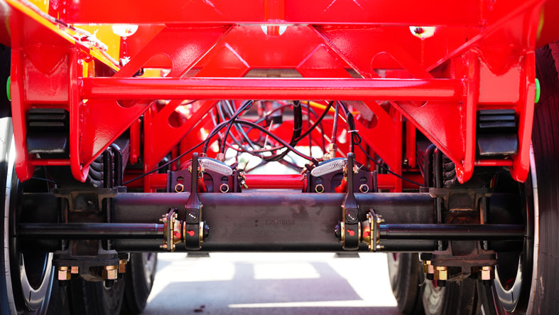 Container transport semi-trailer