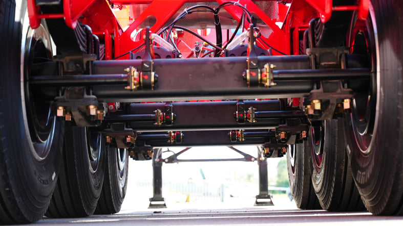 Container transport semi-trailer