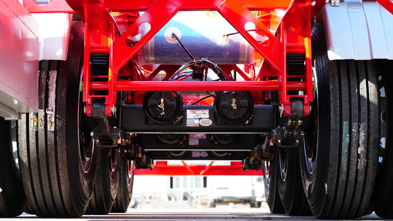 Container transport semi-trailer
