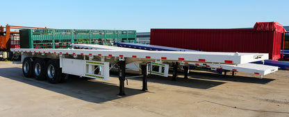 Heavy duty flatbed transport semi-trailer