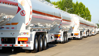 Flammable liquid tank transport semi-trailer