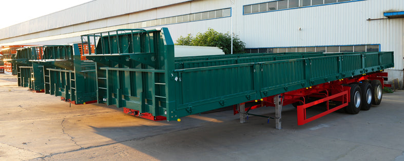 Rollover dump semi-trailer