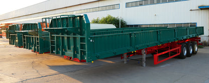 Rollover dump semi-trailer