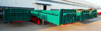Rollover dump semi-trailer