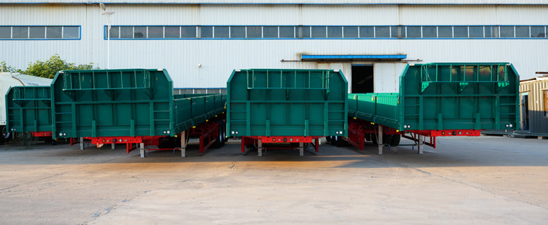 Rollover dump semi-trailer